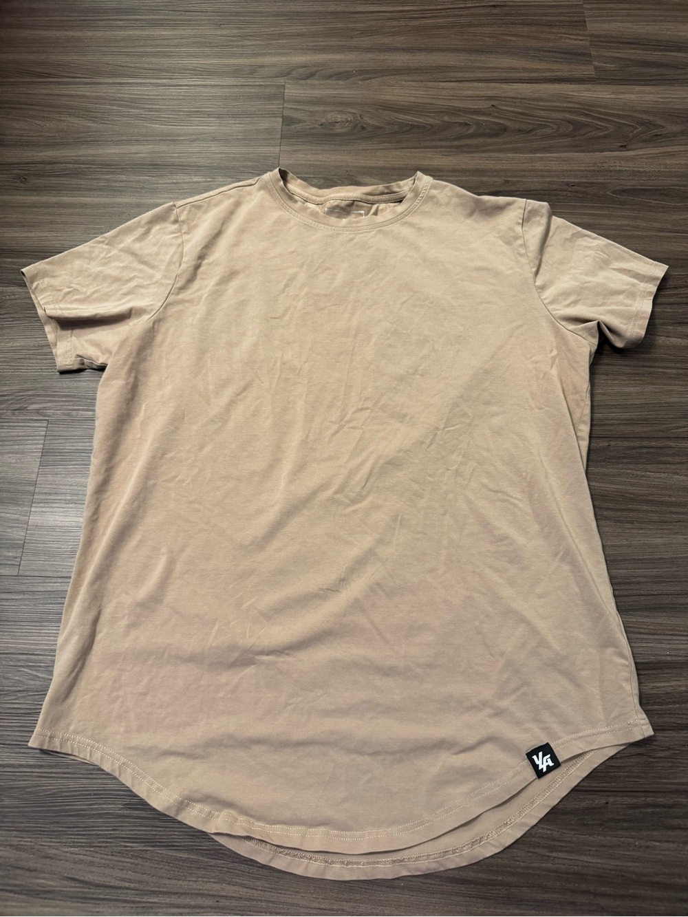 YoungLA Men's Short Sleeve Crew Tee in Taupe